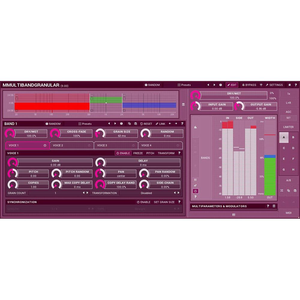 MeldaProduction MMultiBandGranular - Granular Synthesizer Plug-In