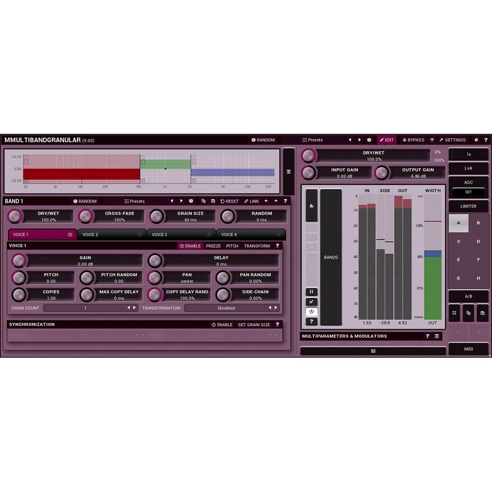MeldaProduction MMultiBandGranular - Granular Synthesizer Plug-In