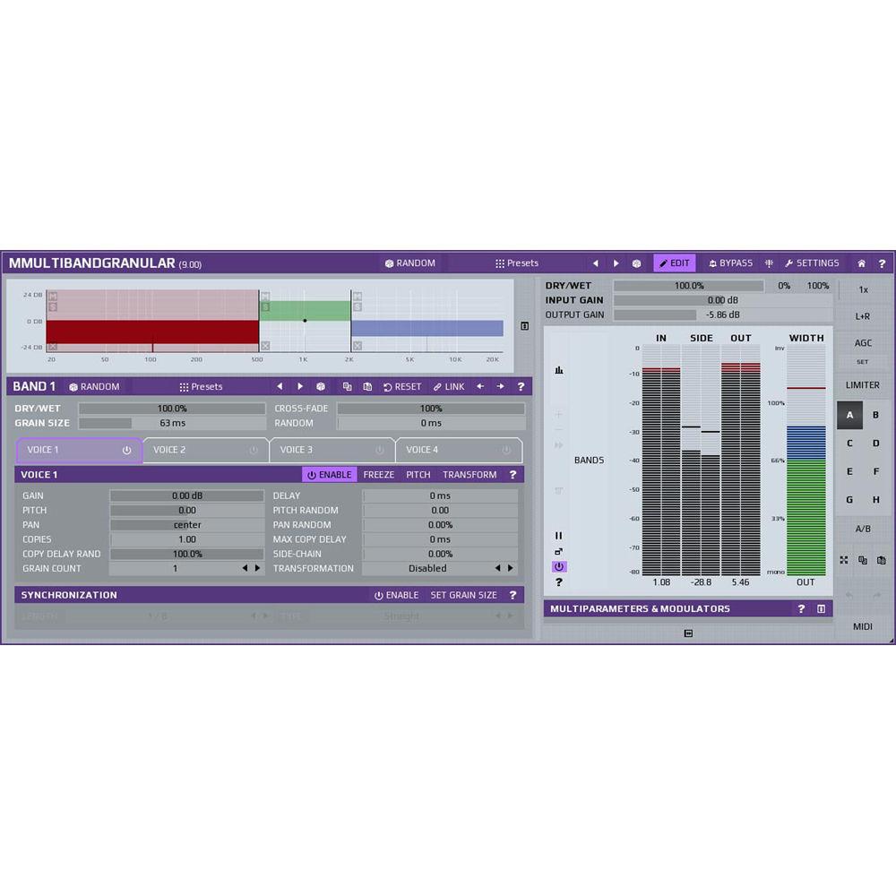 MeldaProduction MMultiBandGranular - Granular Synthesizer Plug-In