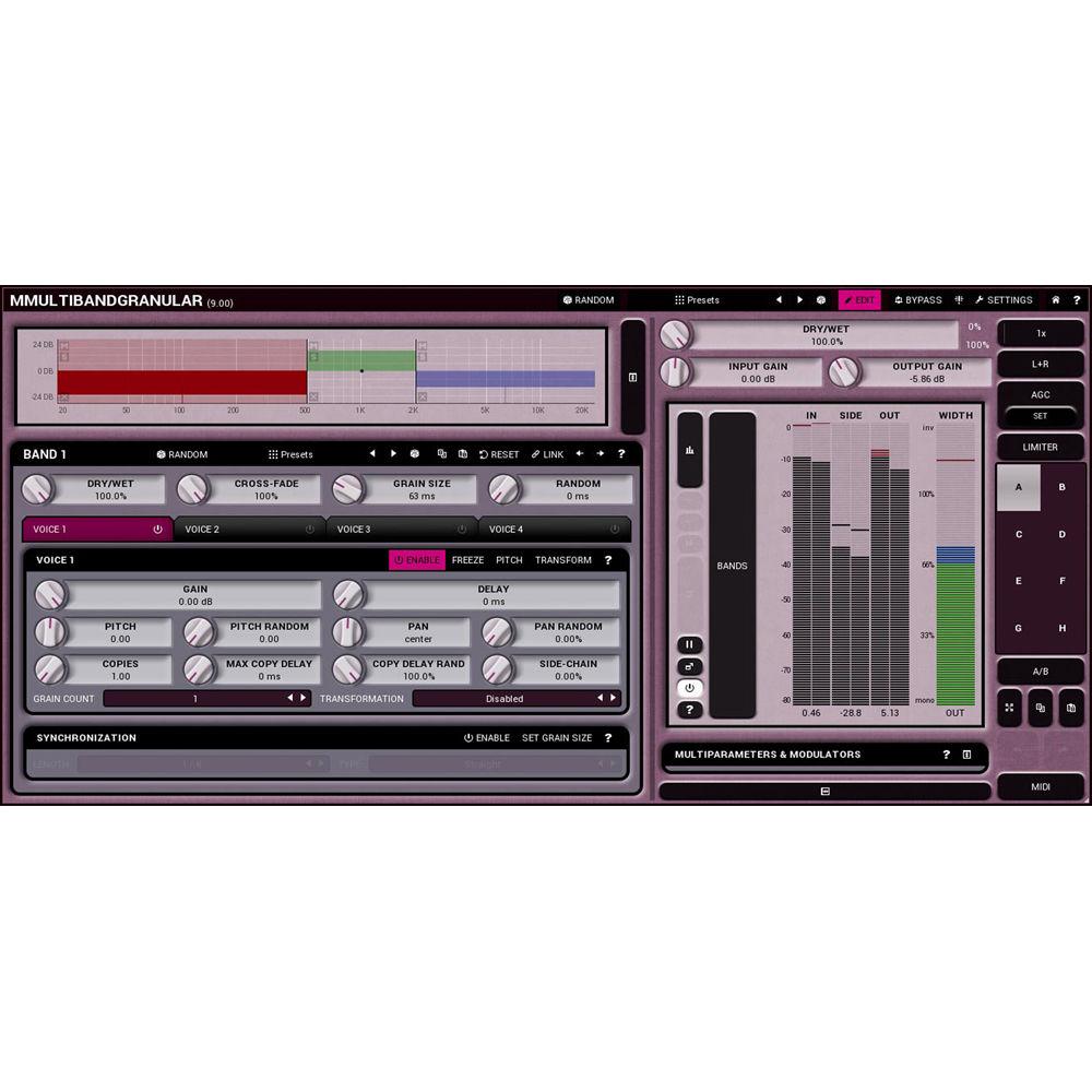 MeldaProduction MMultiBandGranular - Granular Synthesizer Plug-In