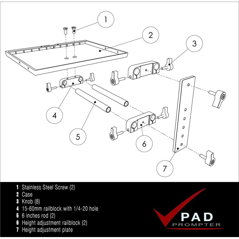 Onetakeonly Pad Prompter for 15mm Rigs