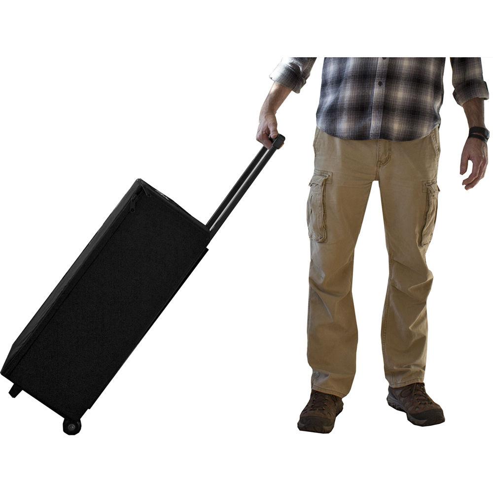 Porta Brace Rigid-Frame Case with Off-Road Wheels for Videssence VF050 Light