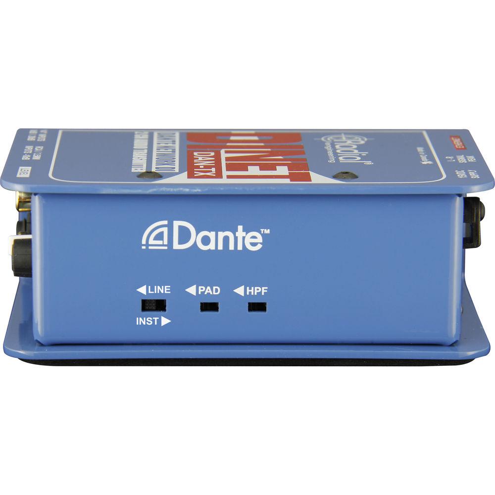 Radial Engineering DiNET DAN-TX Dante-Enabled Stereo DI Box