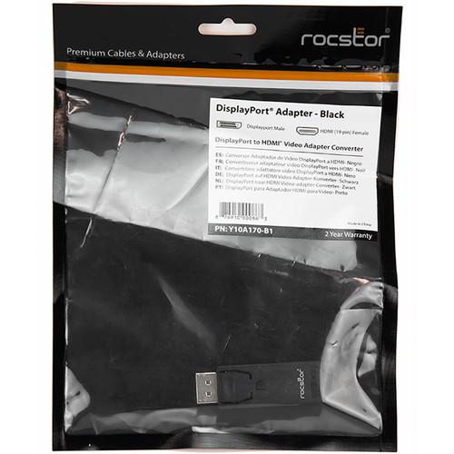 Rocstor DisplayPort Male to HDMI Female Video Adapter