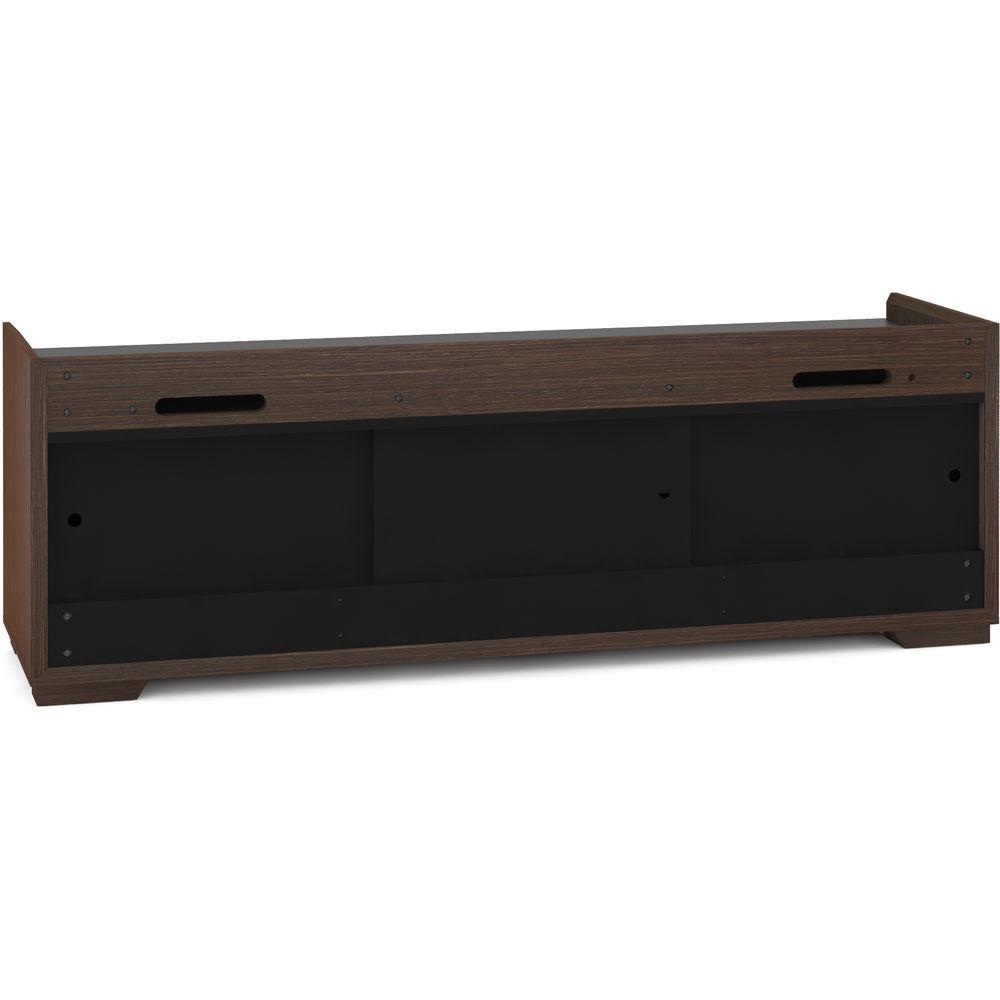 Salamander Designs Audio Video Cabinet in Wenge Espresso with Black Glass Doors