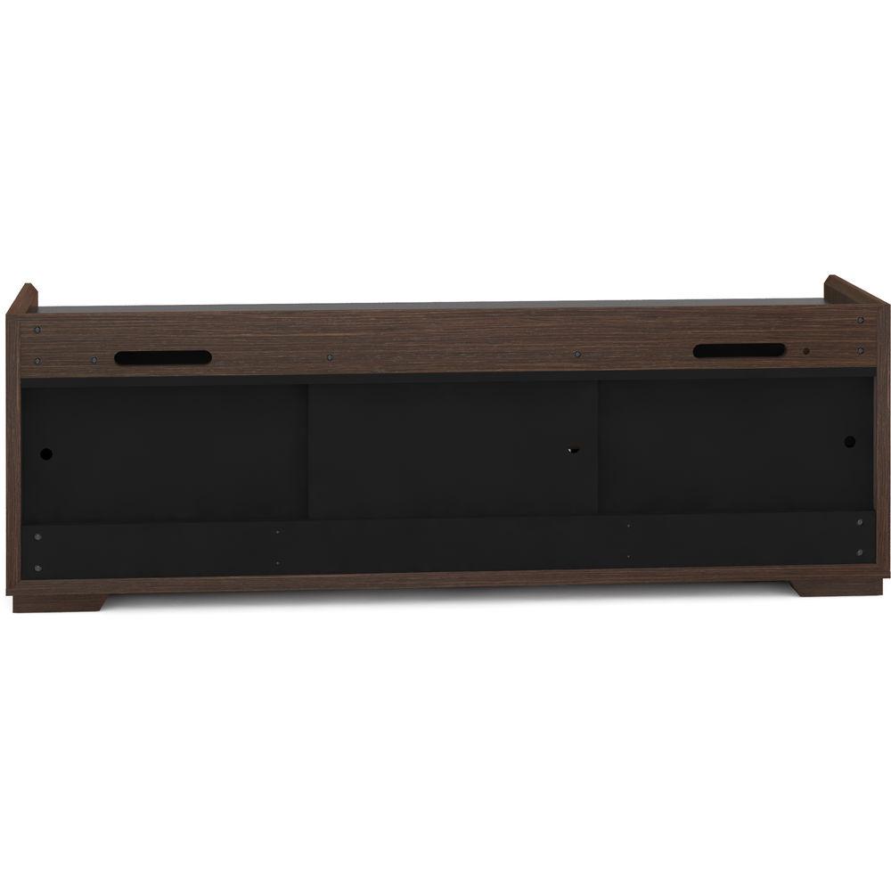 Salamander Designs Audio Video Cabinet in Wenge Espresso with Black Glass Doors