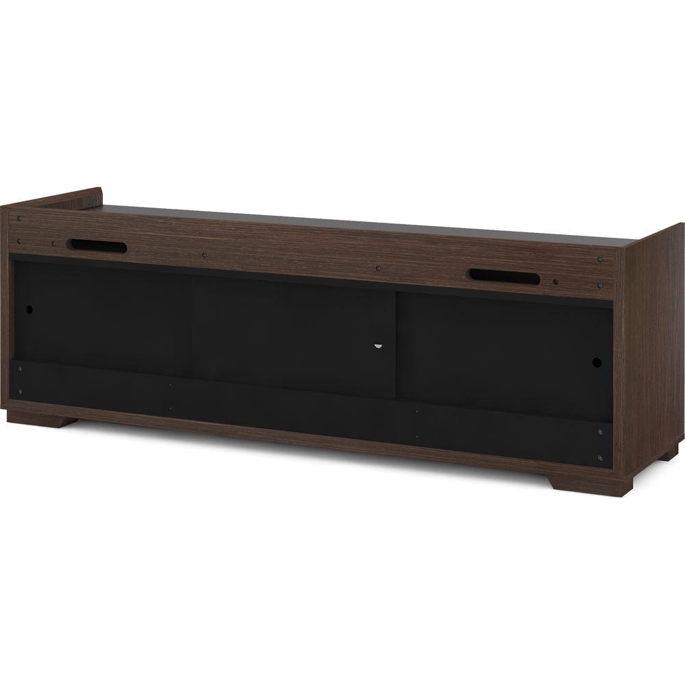 Salamander Designs Audio Video Cabinet in Wenge Espresso with Black Glass Doors