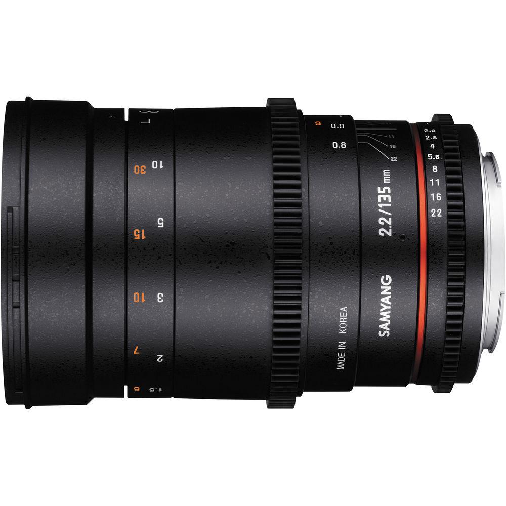 Samyang 135mm T2.2 AS UMC VDSLR II Lens for Canon EF Mount
