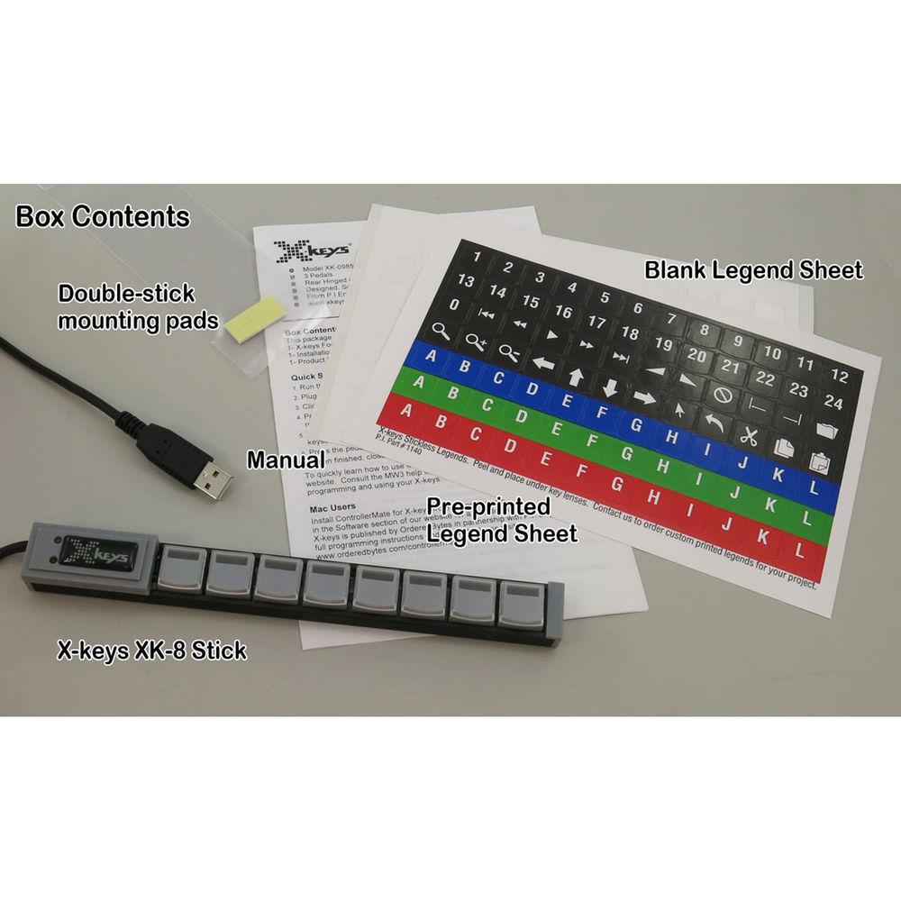X-keys 8-Key Stick for KVM Control