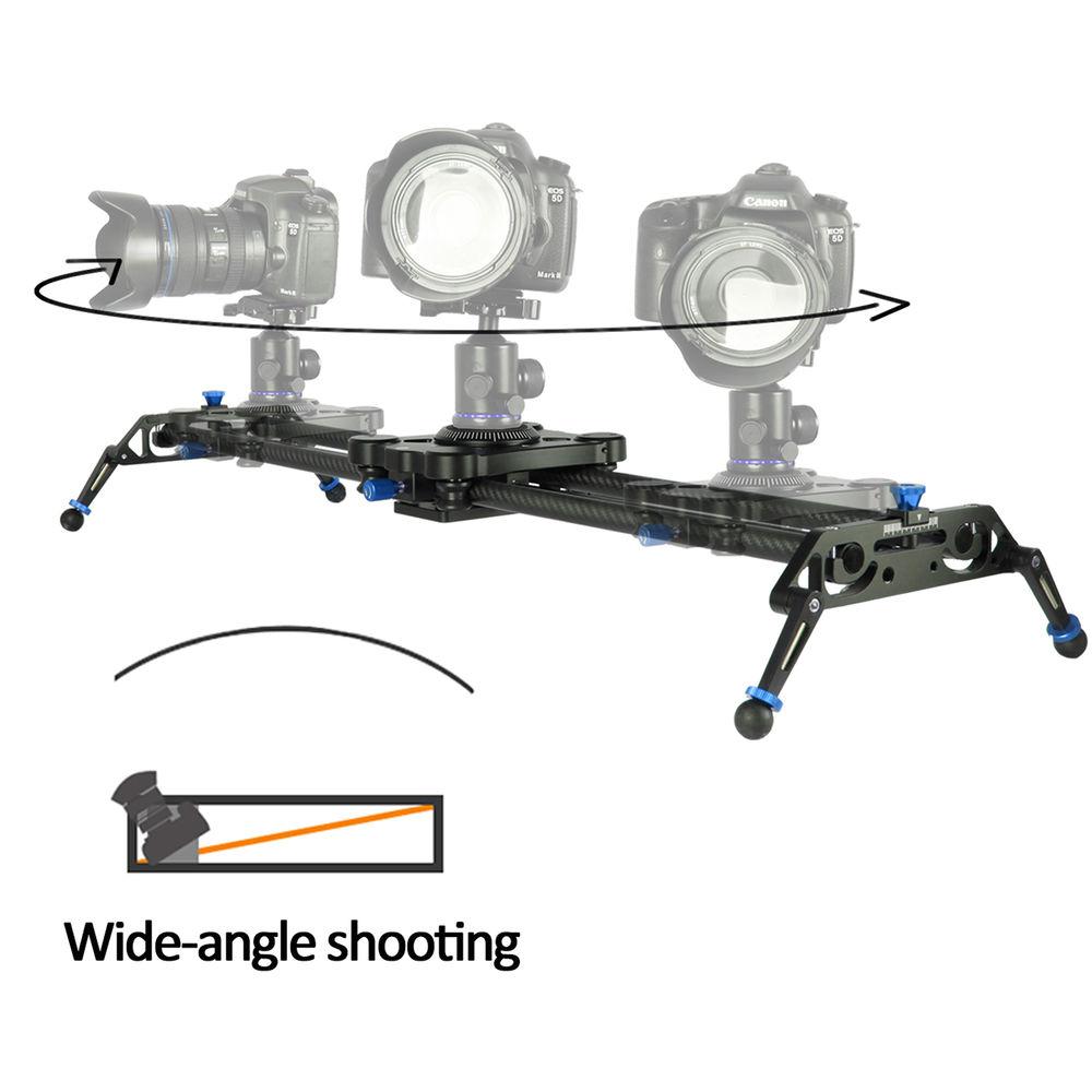 A&J PRO Portable Parallax Camera Slider with Carbon Fiber Rail