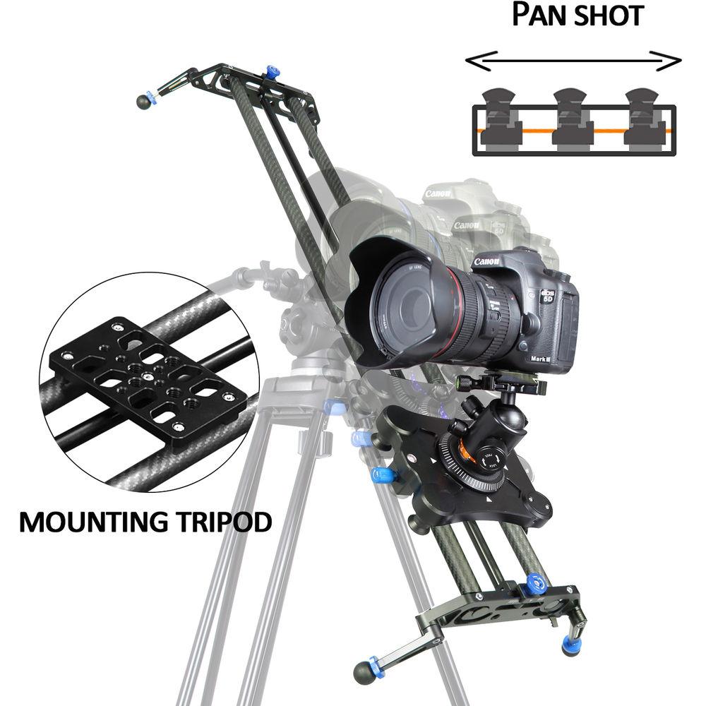 A&J PRO Portable Parallax Camera Slider with Carbon Fiber Rail