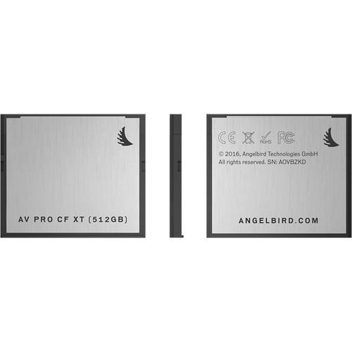Angelbird 512GB AVpro XT SATA 3.1 CFast Memory Card