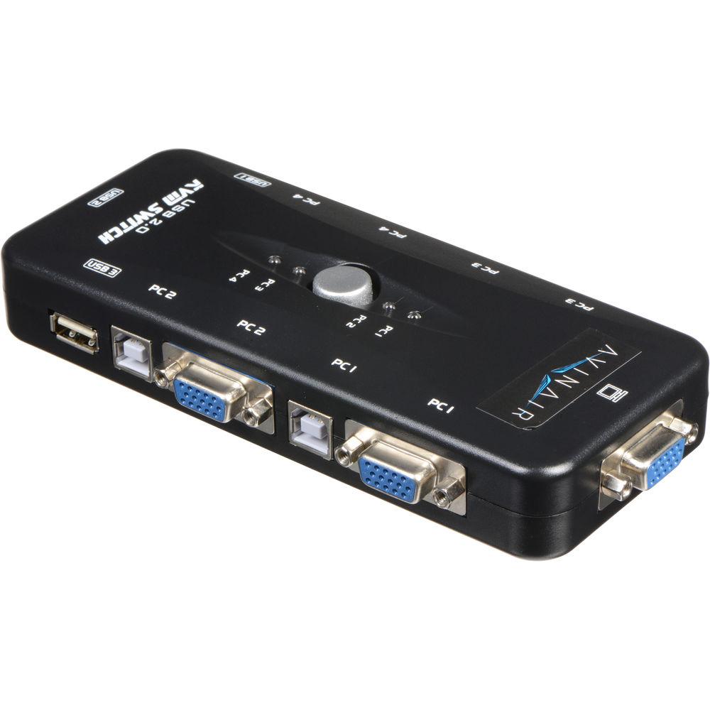 Avinair Spitfire 4-Port KVM Switch
