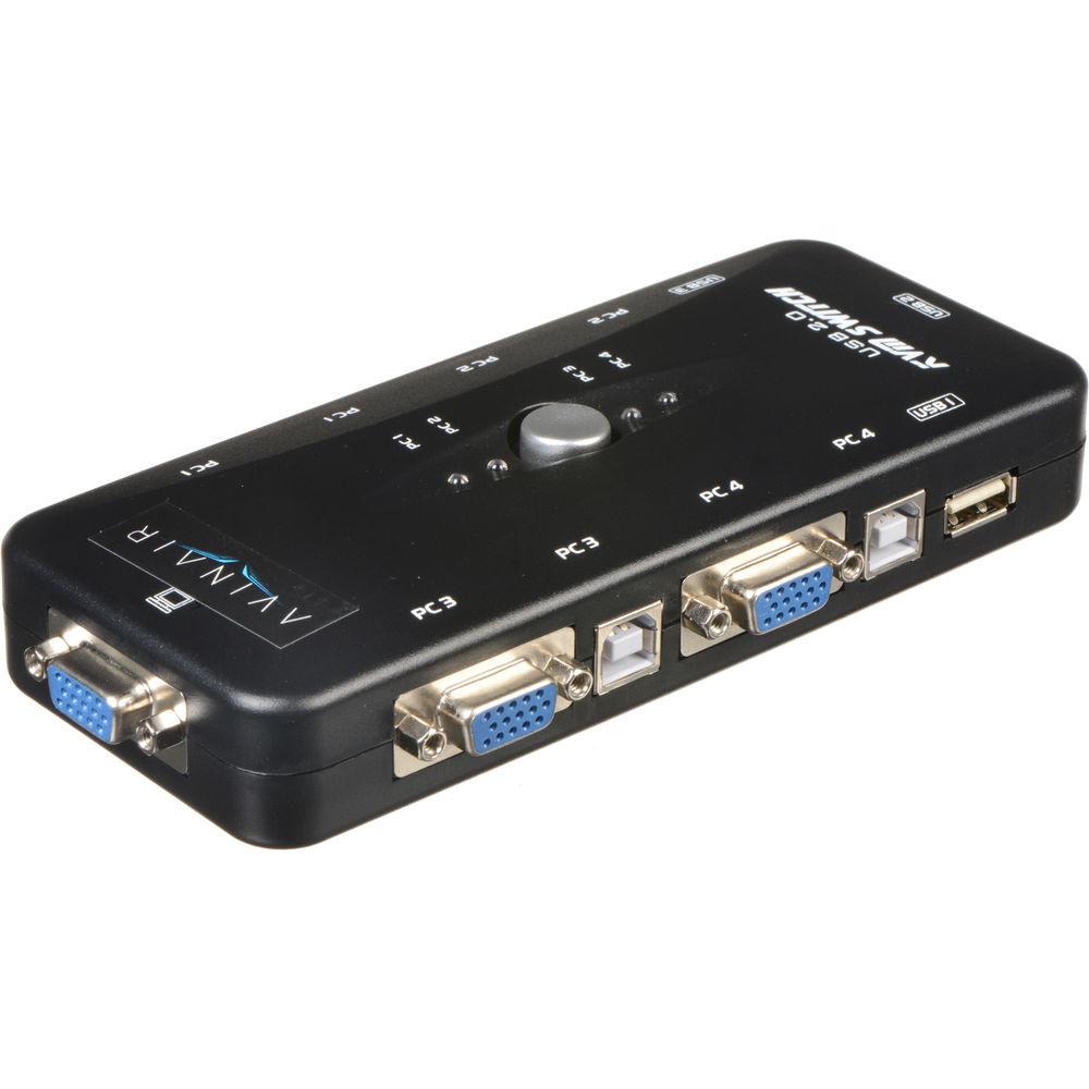 Avinair Spitfire 4-Port KVM Switch