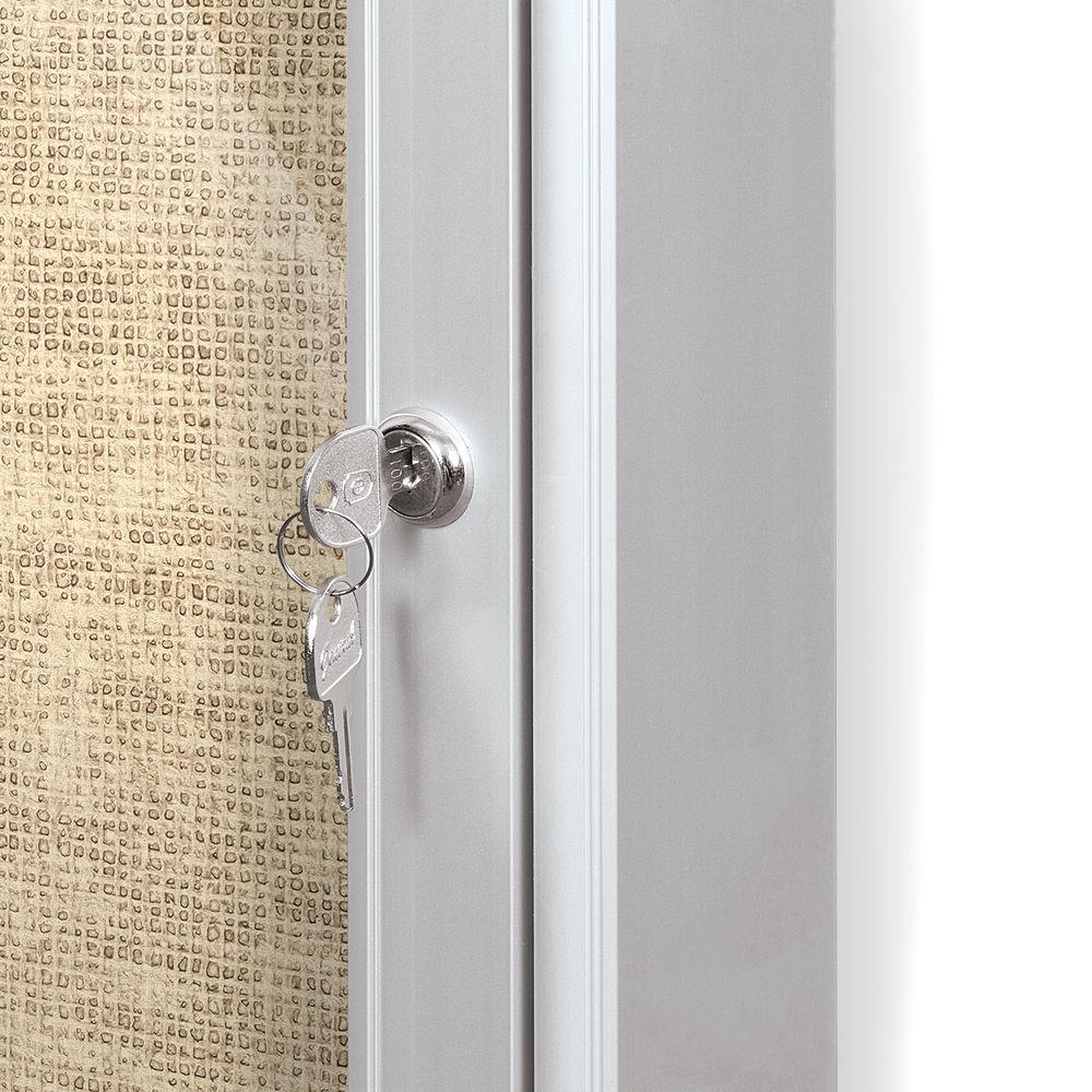 Best Rite Indoor Enclosed Two-Door Bulletin Board Cabinet