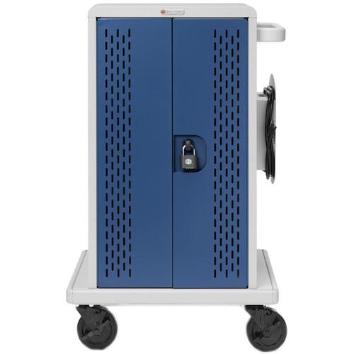 Bretford Core MS Store & Charge Cart with Back Panel and Rollers for 36 Chromebook Devices