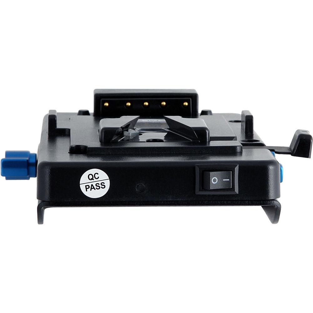 CAMLAST V-Mount Plate with 5V Coax 7.2V 12V Cables for Select Canon & Blackmagic Cameras