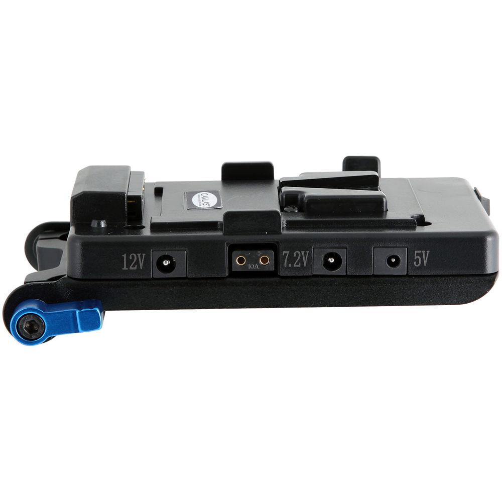 CAMLAST V-Mount Plate with 5V Coax 7.2V 12V Cables for Select Canon & Blackmagic Cameras