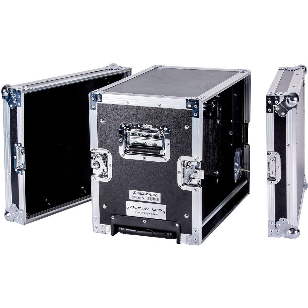 DeeJay LED 8 RU Effect Deluxe Case with Pull-Out Handle and Wheels
