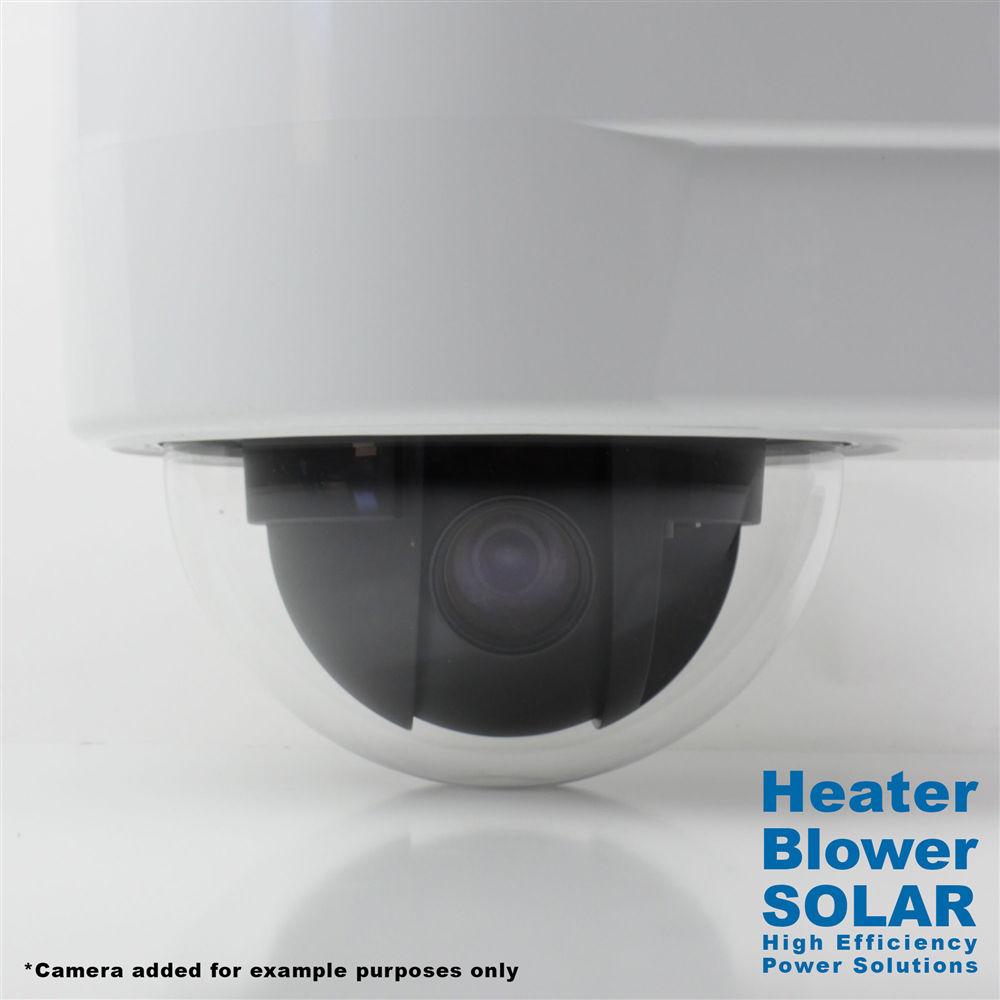 Dotworkz D3 Power Saver Outdoor Camera Enclosure with Heater & Blower for Solar Applications with Tinted Lens