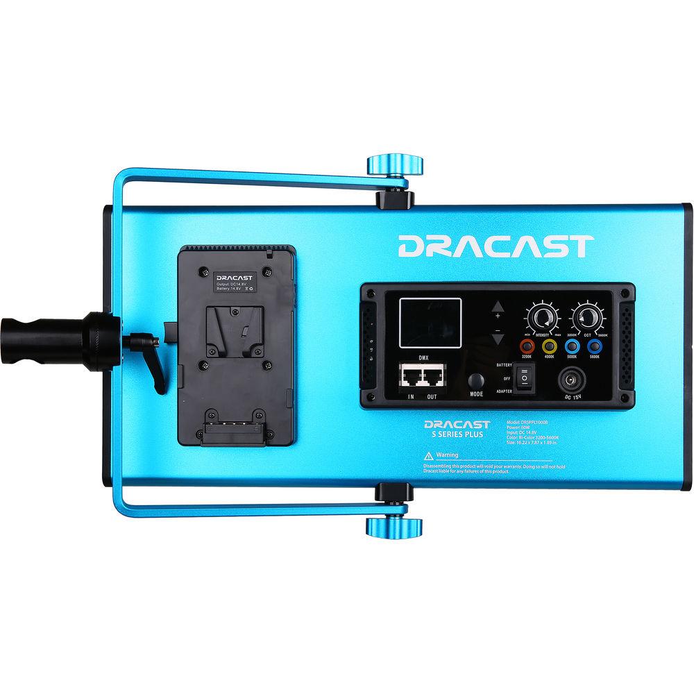 Dracast S-Series Plus Bi-Color LED1000 Panel with V-Mount Battery Plate