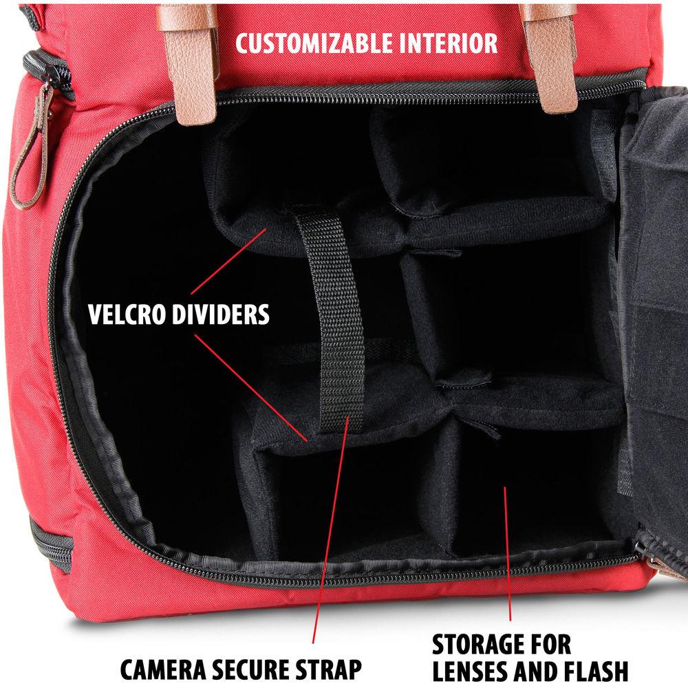 GOgroove DSLR Camera Backpack