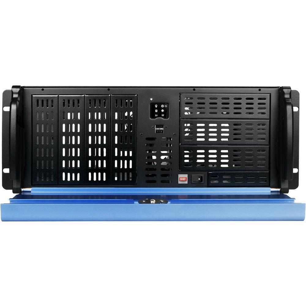 iStarUSA D2-407-BL-50R8P8  Rackmount Chassis with 500W Redundant Power Supply