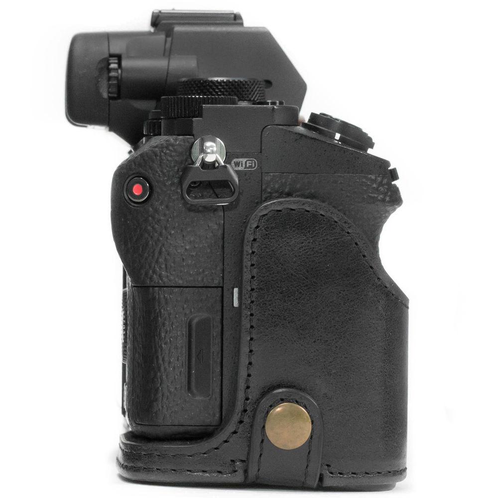 MegaGear Ever Ready Half-Bottom Leather Case for Sony a7S II, a7R II & a7 II