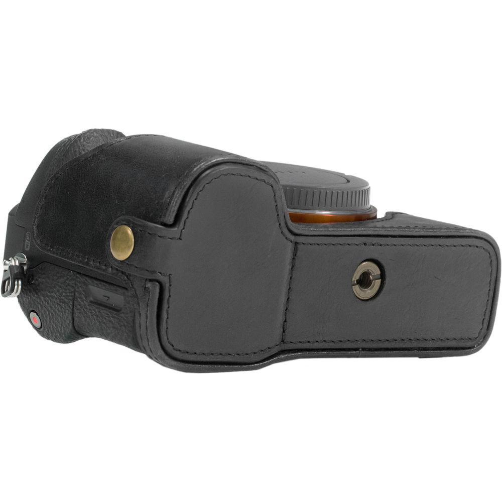 MegaGear Ever Ready Half-Bottom Leather Case for Sony a7S II, a7R II & a7 II