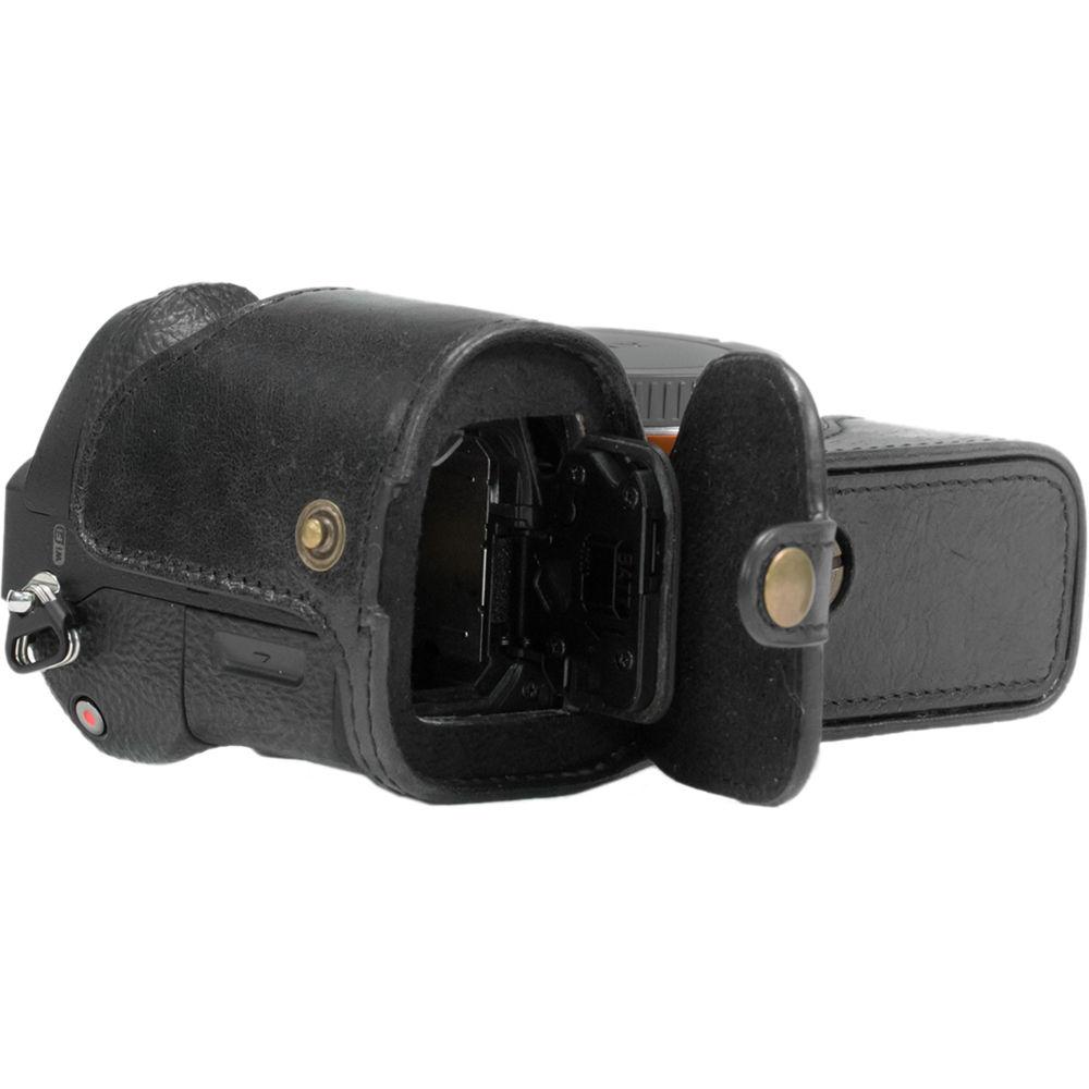MegaGear Ever Ready Half-Bottom Leather Case for Sony a7S II, a7R II & a7 II