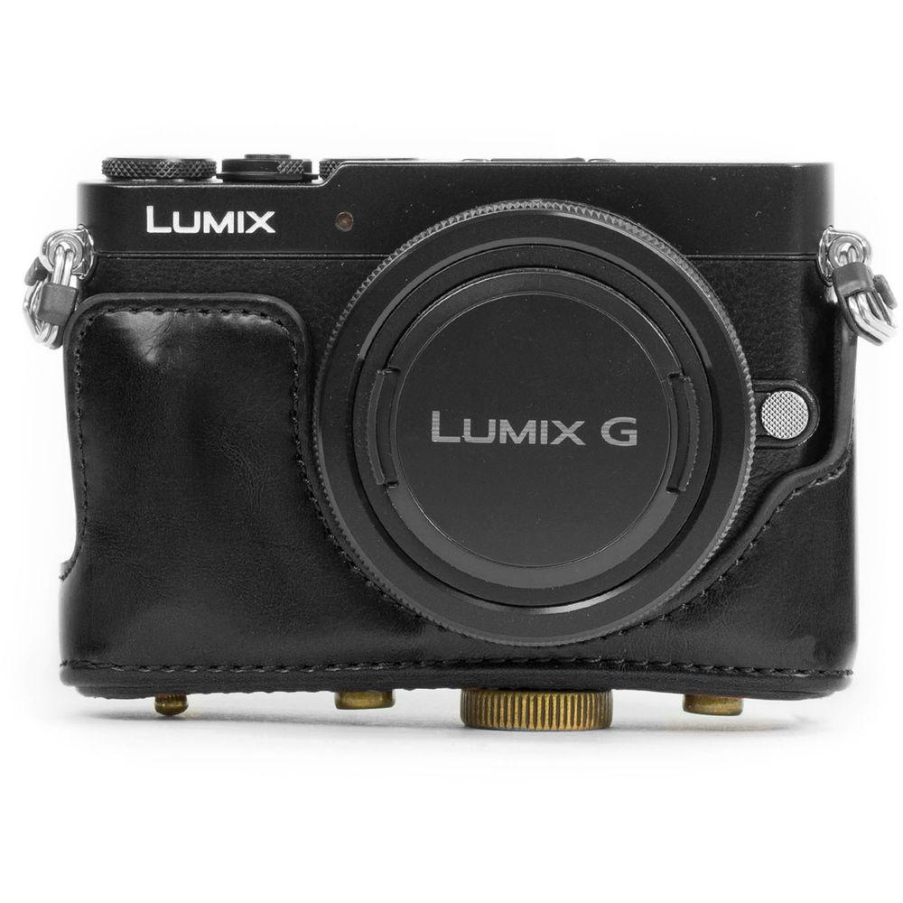 MegaGear MG113 Ever Ready Leather Case with Bottom Opening for Panasonic GM1 with 12-32mm