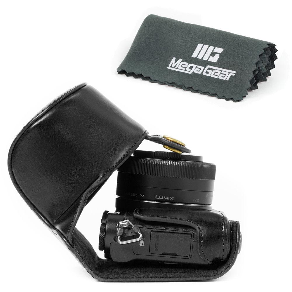 MegaGear MG113 Ever Ready Leather Case with Bottom Opening for Panasonic GM1 with 12-32mm
