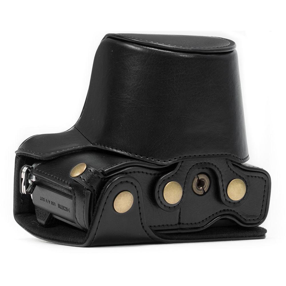 MegaGear MG636 Ever Ready Leather Case with Bottom Opening for Olympus OM-D E-M10 Mark II, 14-42mm