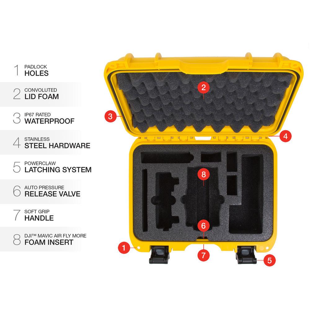 Nanuk 915 Waterproof Hard Case with Insert for DJI Mavic Air Fly More Combo