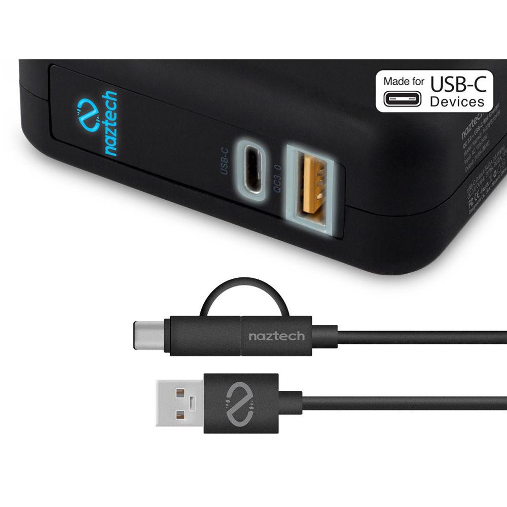 Naztech Quick Charge & USB Type-C Wall Charger
