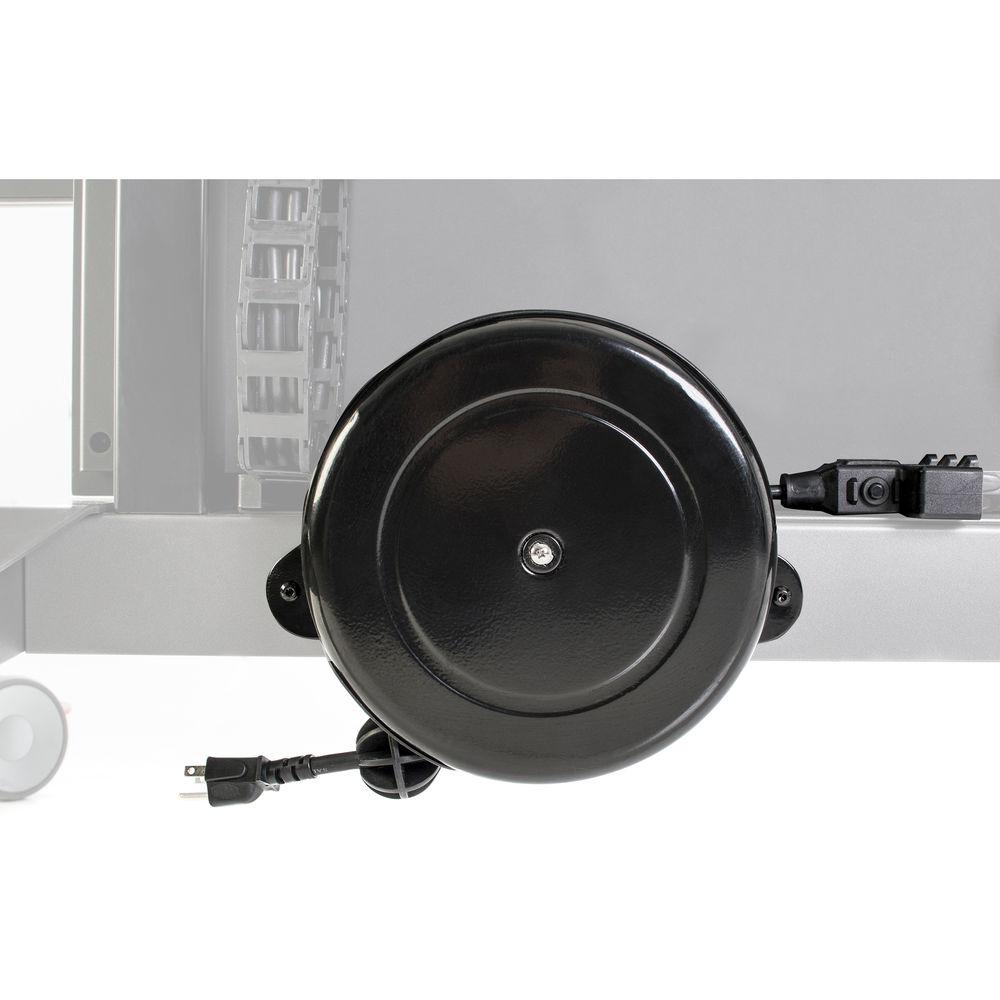 Salamander Designs Retractable Power Cable Reel with Three Outlets for Display Stands