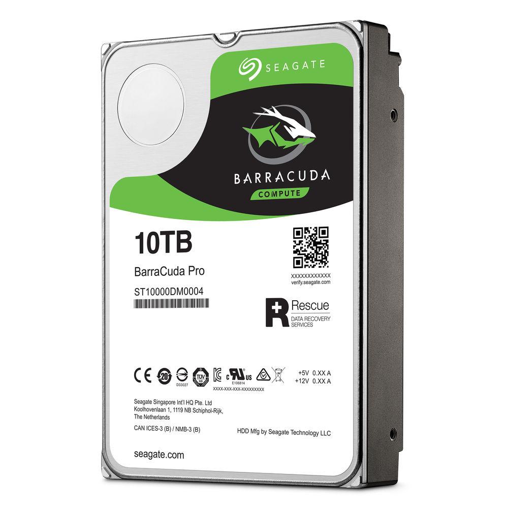 Seagate 10TB BarraCuda Pro 7200 rpm SATA III 3.5" Internal HDD
