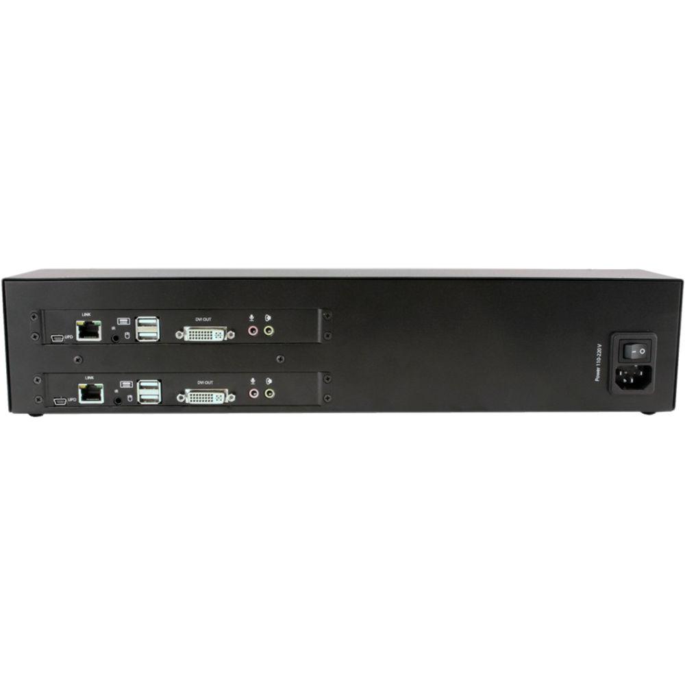 Smart-AVI 1080p HD Dual-Port DVI-D KVM Extender over CATx Transmitter and Receiver Units
