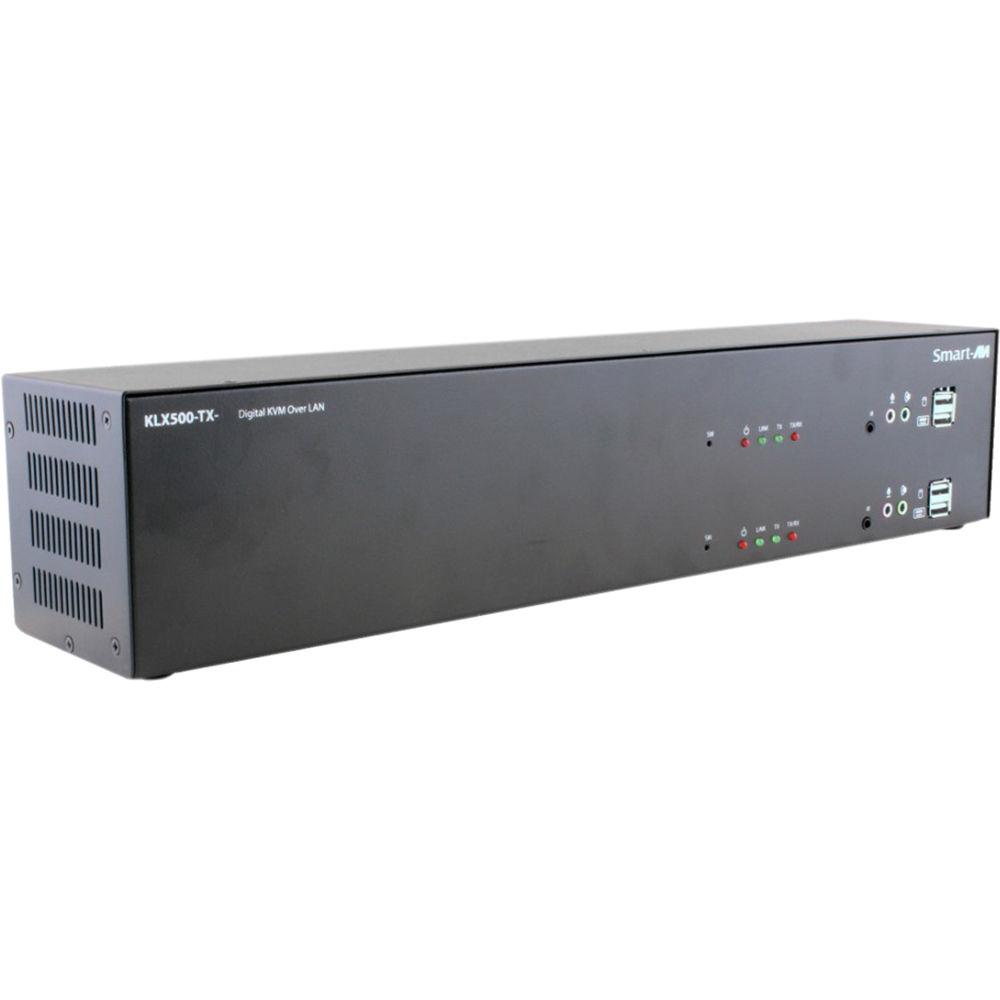 Smart-AVI 1080p HD Dual-Port DVI-D KVM Extender over CATx Transmitter and Receiver Units