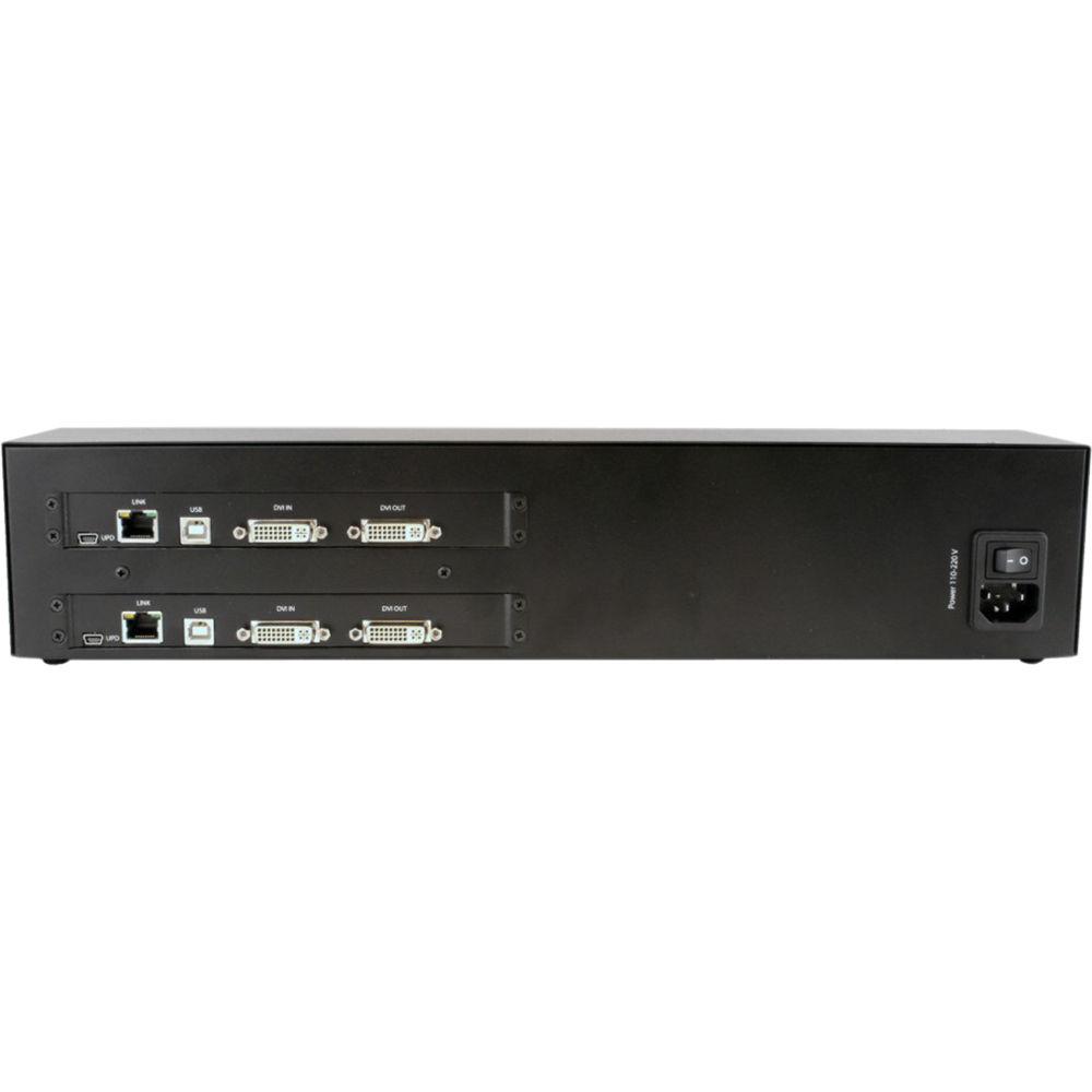 Smart-AVI 1080p HD Dual-Port DVI-D KVM Extender over CATx Transmitter and Receiver Units