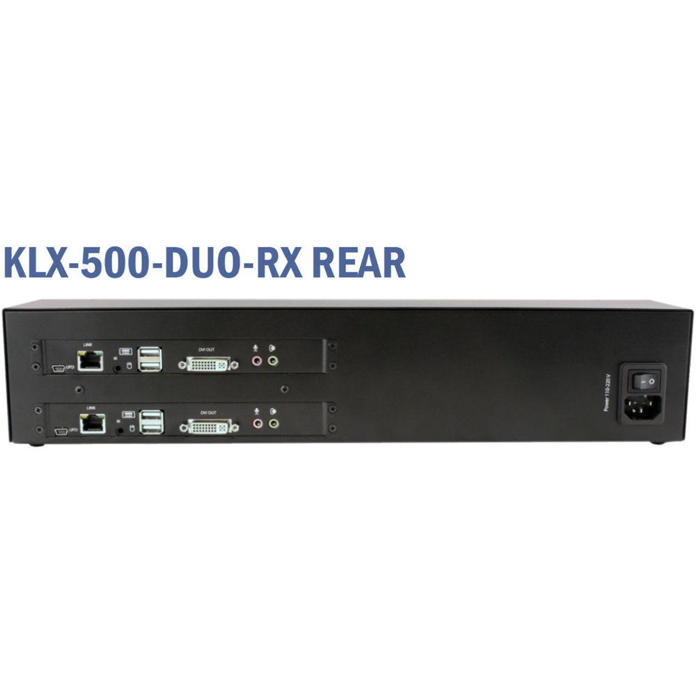 Smart-AVI 1080p HD Dual-Port DVI-D KVM Extender over CATx Transmitter and Receiver Units
