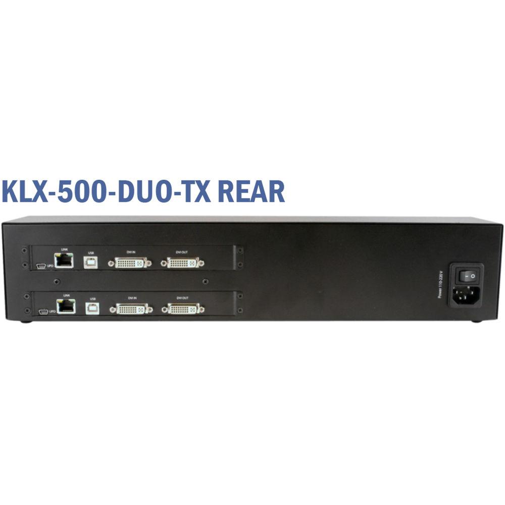 Smart-AVI 1080p HD Dual-Port DVI-D KVM Extender over CATx Transmitter and Receiver Units