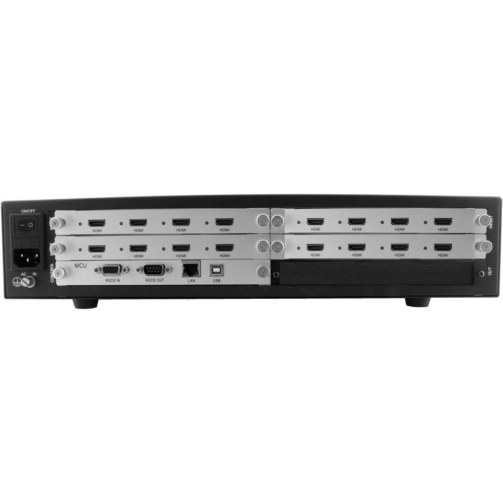 Smart-AVI 4-Input, 12-Output Video Wall Processor and Matrix Switch