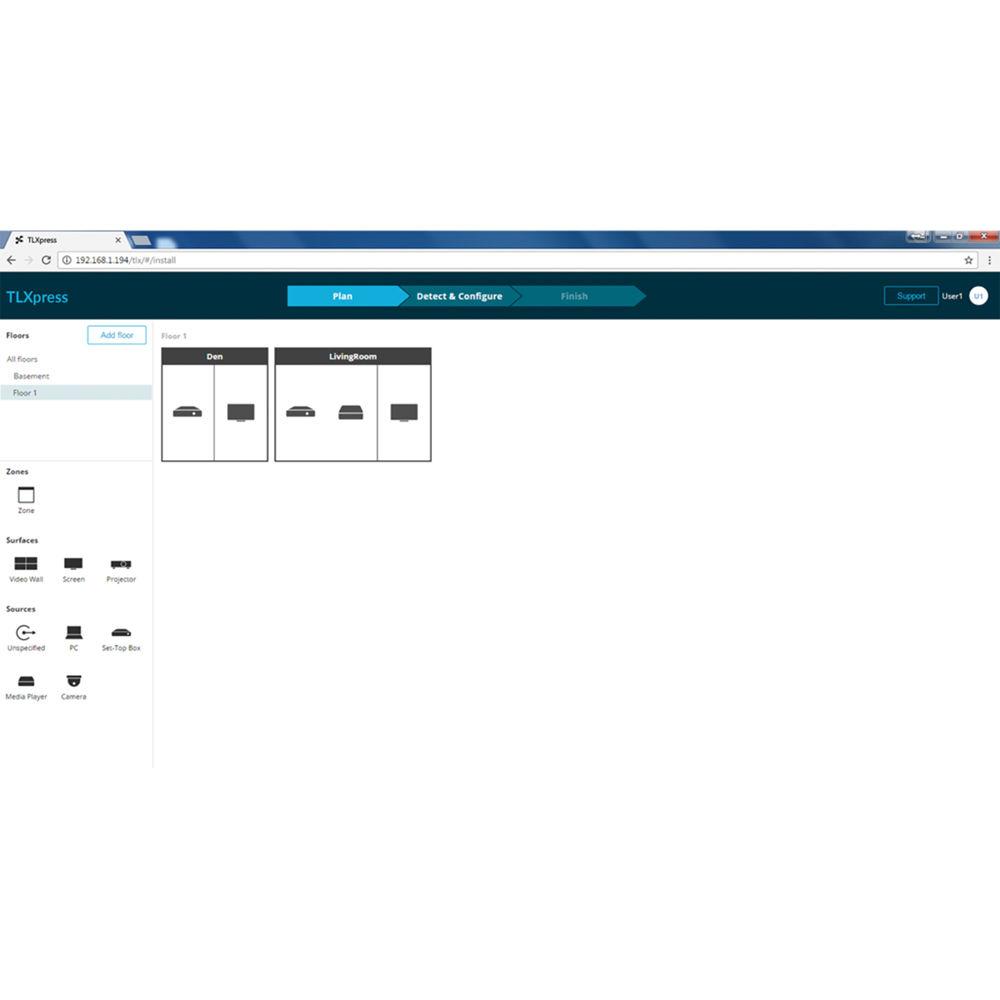 TechLogix Networx TLXpress Software Server for IPFO-Series AV-over-IP Devices