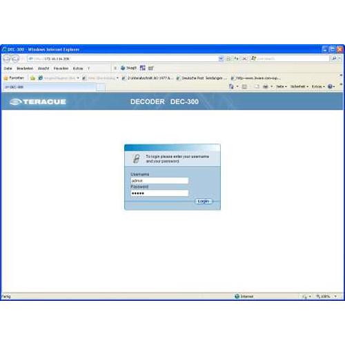 Teracue DEC-300 H.264 MPEG-2 HD SD Decoder Blade with Embedded Audio & Analog A V Out