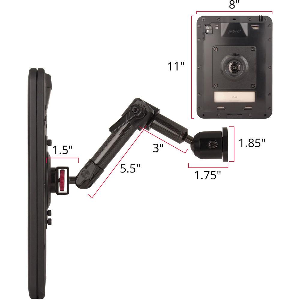 The Joy Factory MagConnect Universal Tablet Wall Cabinet Mount with aXtion Pro Ultra Case for iPad Pro 9.7 & iPad Air 2