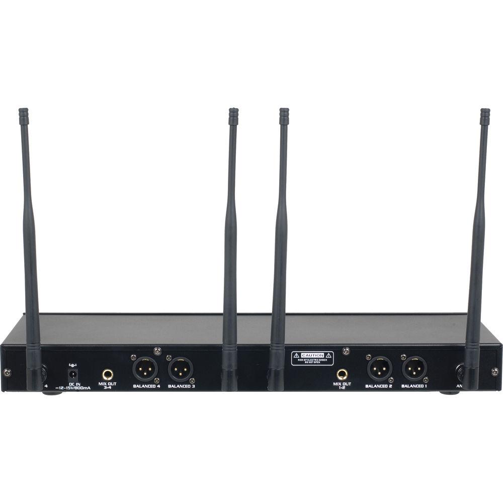 VocoPro Digital-34- Ultra Four-Channel Digital Wireless Handheld Headset Instrument System