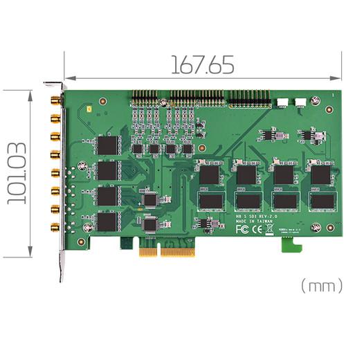 YUAN SC542N4 8-Channel PCIe x4 SDI Capture Card