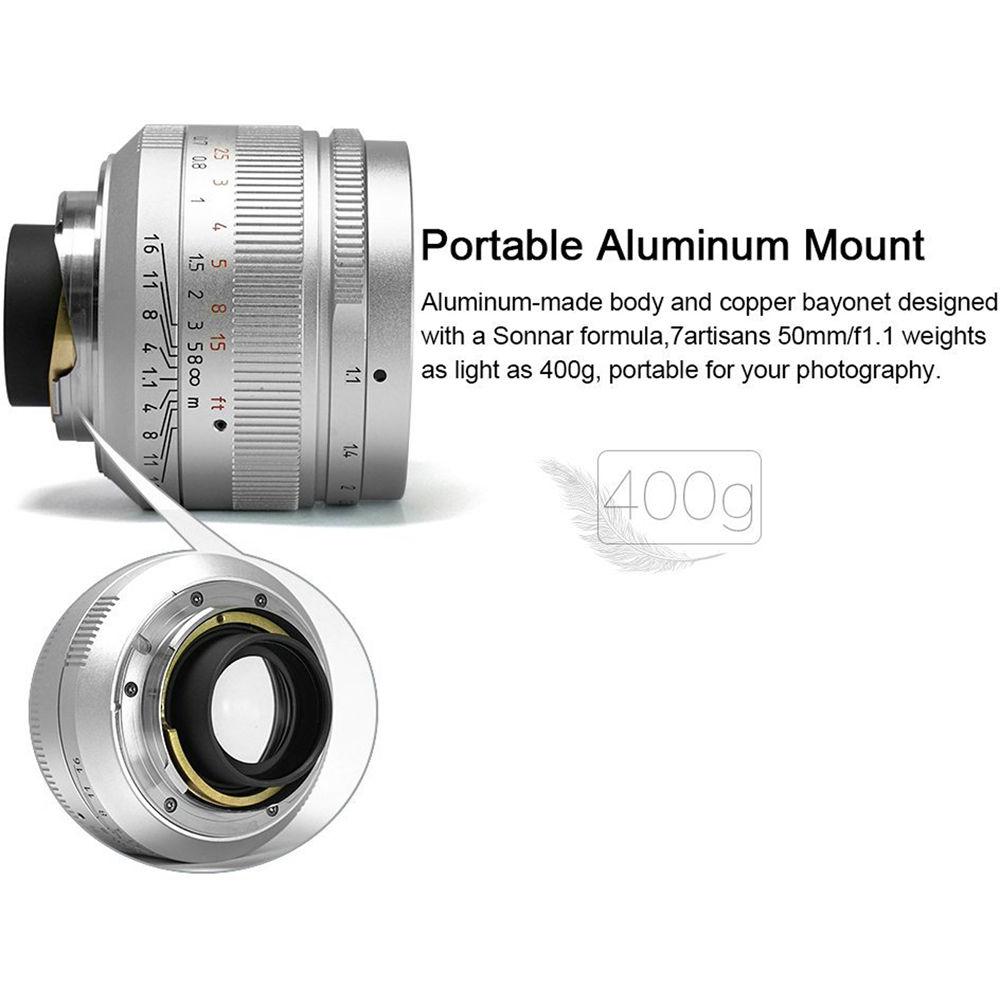 7artisans Photoelectric 50mm f 1.1 Lens for Leica M