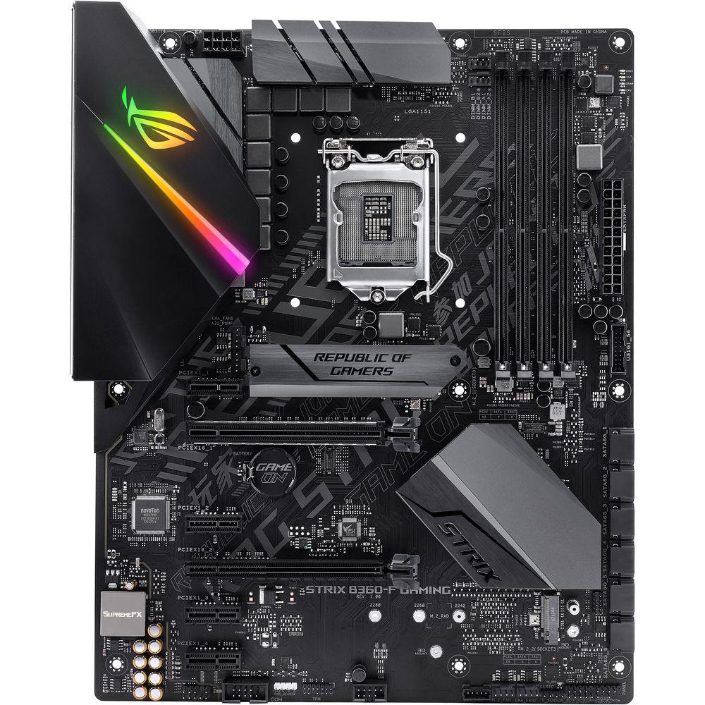 ASUS Republic of Gamers Strix B360-F Gaming LGA 1151 ATX Motherboard